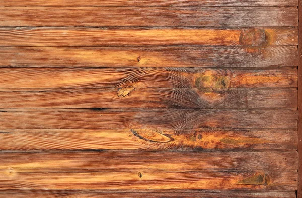 Weathered Plunks Texture Stained Wood Background Horizontal Direction — Stock Photo, Image