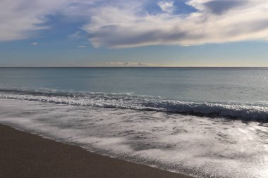 Sakin deniz plaj arka plan