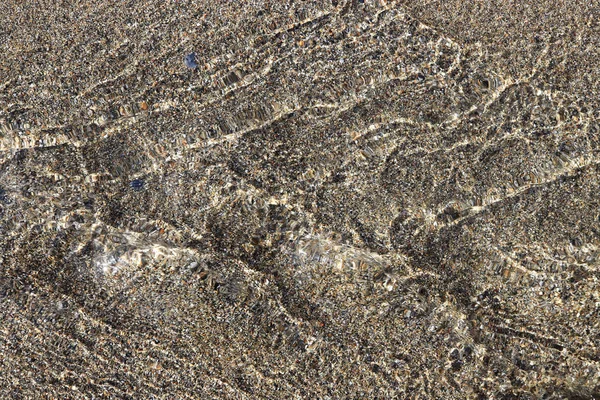 백그라운드에 모래와 스트림 아쿠아 텍스처 — 스톡 사진