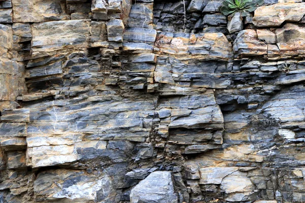 Mountain Sten Mönster Bakgrund Laminerade Rock Textur — Stockfoto