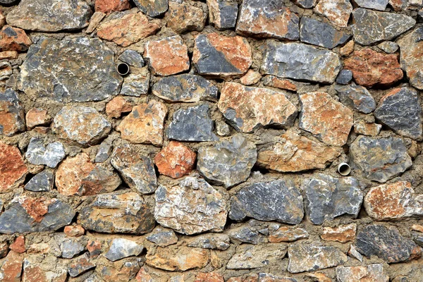 Kaba Taş Arka Plan Kayalık Duvar Cobblestones Duvar Doku Kaplama — Stok fotoğraf