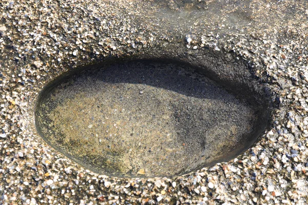 Sea Rock Klif Dobrze Szorstki Tło Morskich — Zdjęcie stockowe