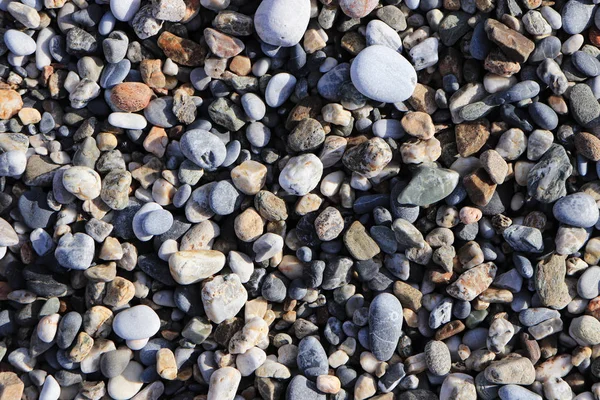 Каменистые Булыжники Пляже Морской Фон — стоковое фото
