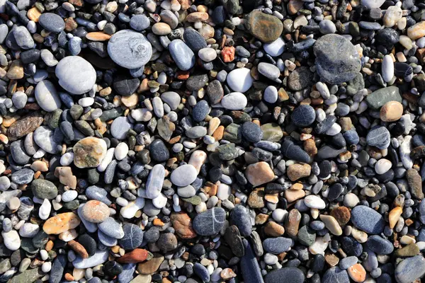 Tło Morskich Morskie Kostka Brukowa Żwirkowa Plaży — Zdjęcie stockowe