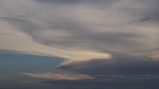 Sky Clouds Motion Dynamic Timelapse Sea Skyscape Alanya Turkey — Stock Video
