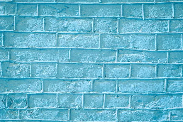 Texture murale en briques brillantes bleues. blocs de béton fond mural . — Photo