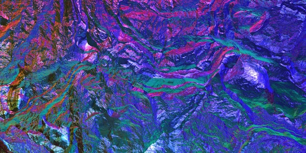 Chameleon stenen rotsoppervlak textuur. Holografische gradiënt achtergrond. Gekleurd licht op gestructureerd oppervlak. — Stockfoto