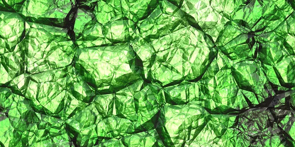 Green gemstone seamless pattern. Shiny colors rock stone texture. Crystal gem wall background.