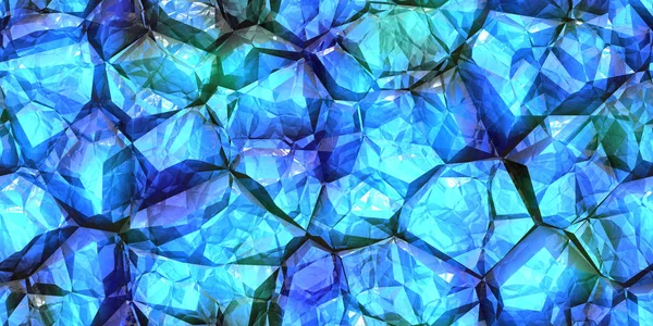Blauer Edelstein nahtloses Muster. glänzende Farben Stein Textur. Kristall Edelstein Wand Hintergrund. — Stockfoto