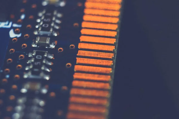 Computer Hardware Macro Closeup Texture. — Stock Photo, Image