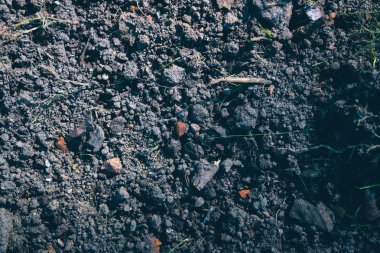 Kahverengi toprak tarım arka plan. Toprak dokular kaba tarım zemin. Zemin dokusu.