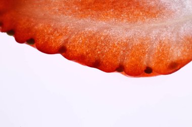 İzole çilek. Taze lezzetli çilek arka plan.