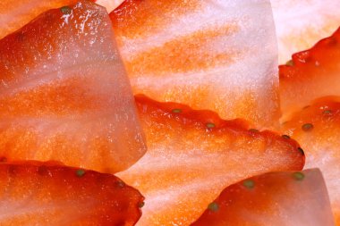 Çilek dokusu. Taze lezzetli çilek arka plan.