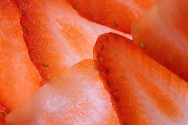 Çilek dokusu. Taze lezzetli çilek arka plan.