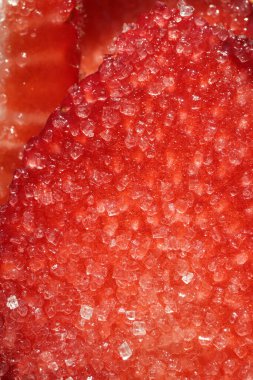 Şeker zeminli çilek dilimi