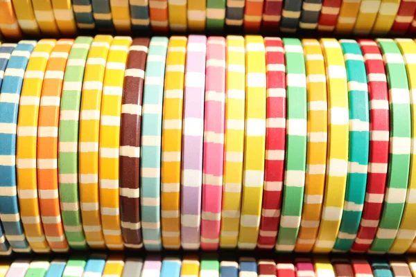 Много Цветных Чипсов Заднем Плане Многоцветные Разноцветные Азартные Игры Играют — стоковое фото