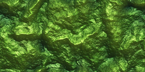 Зелена Блискуча Кам Яна Мінеральна Поверхня Металева Фарба Скеля Сяючий — стокове фото