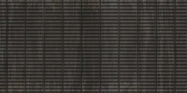 Padrão Parede Ferro Ondulado Cinza Escuro Fundo Esgrima Metal Canelado — Fotografia de Stock