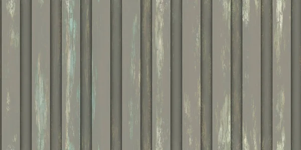 Dirty stripe wavy iron wall pattern. Fluted metal fencing backdrop. Corrugated metal texture. Crimp fence background. Ribbed metallic surface.