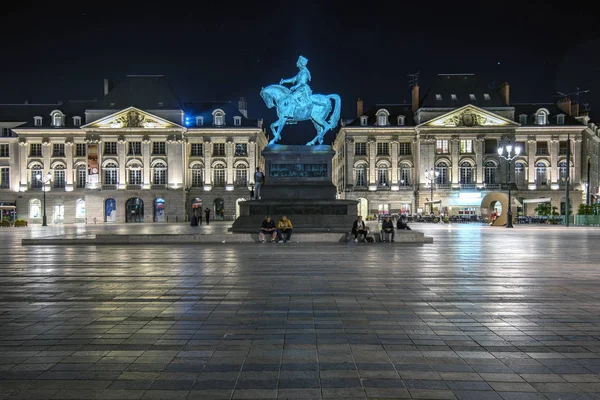 Plaza Martrio Orleans Francia Presidida Por Estatua Juana Arco Donde — Foto de Stock