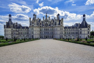 Chambord Castle exterior in France clipart