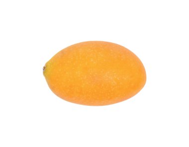 Beyaz arka plan üzerinde üstten görünüm izole Marian Erik Tay meyve