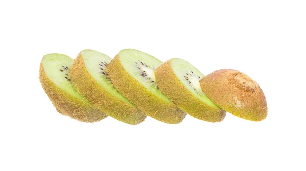 Kiwi Fruit Isolated White Background — Stock Photo, Image