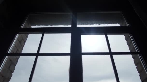 Εισέρχεται φως παράθυρο — Αρχείο Βίντεο