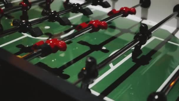 Futebol de mesa. Foosball. . — Vídeo de Stock