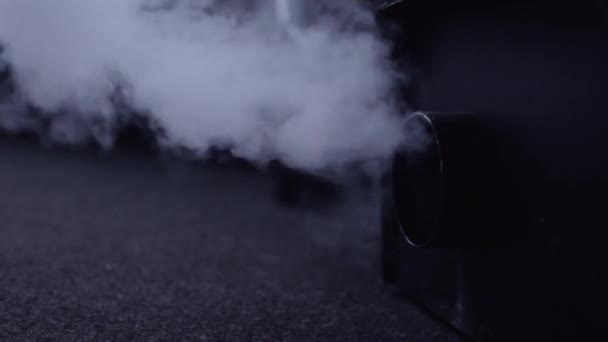 Fog machine on stage — Stock Video