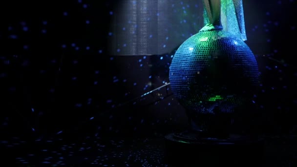 Tükör disco labdát közelről — Stock videók