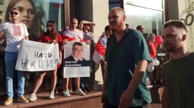 Minsk 'teki en büyük muhalefet protestosu.