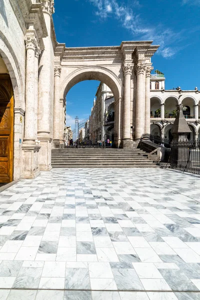 Catedral Arequipa Plaza Armas Perú — Foto de Stock