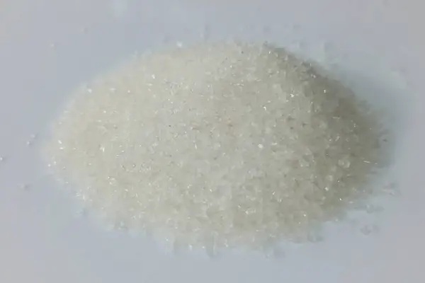 Sugar pile isolated on white background