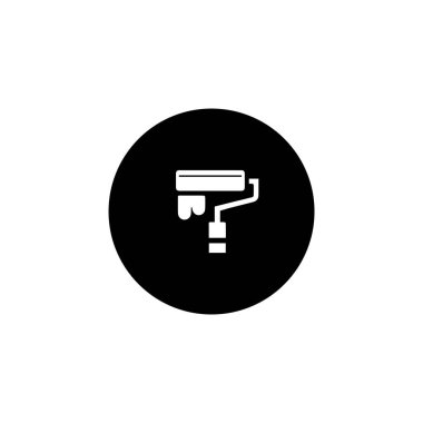 duvardaki boya rengi için fırça simgesi