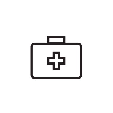 Tıbbi kutusu simge vektör çizim, Eps10. 