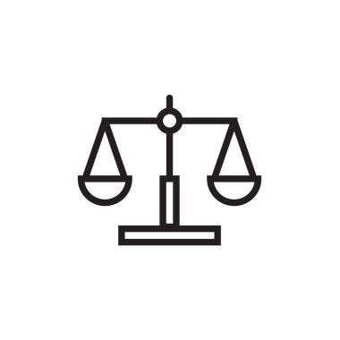 Hukuk ölçek simge vektör çizim, Eps10.