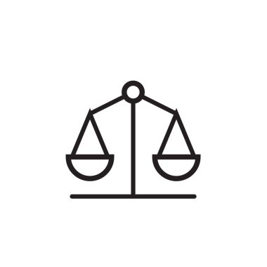 Hukuk ölçek simge vektör çizim, Eps10.