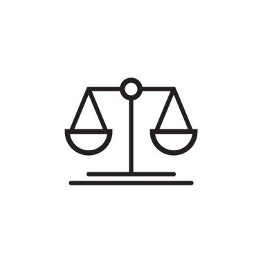 Hukuk ölçek simge vektör çizim, Eps10.