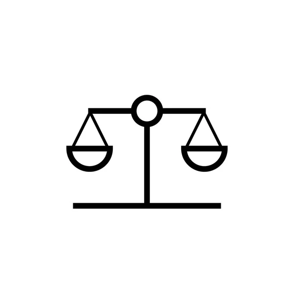 Law Scale Icon Vector Illustration Eps10 — Stock Vector