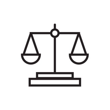 Hukuk ölçek simge vektör çizim, Eps10.