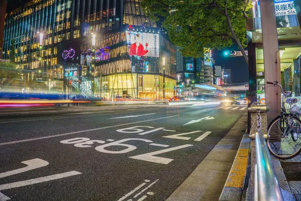 Tokyo Japon Septembre 2018 Circulation Dans Quartier Ginza Ginza Est — Photo