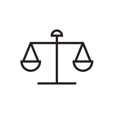 Hukuk ölçek simge vektör çizim, Eps10.