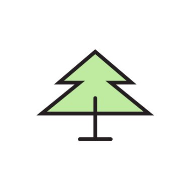  Ağaç simge vektör çizim, Eps10.