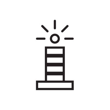 lighehouse simge vektör çizim, Eps10.