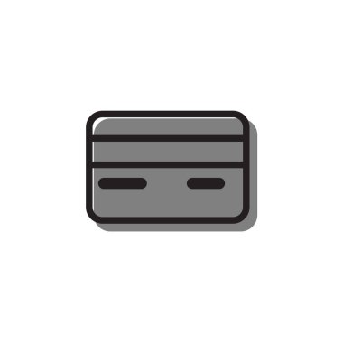 kredi kartı simge vektör çizim, Eps10.