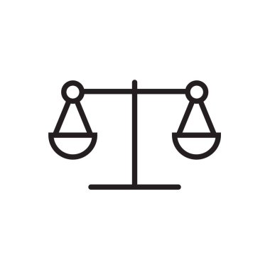 Hukuk ölçek simge vektör çizim, Eps10.