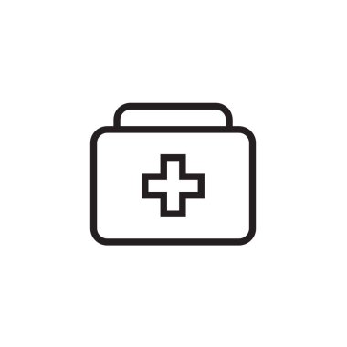 Tıbbi kutusu simge vektör çizim, Eps10.