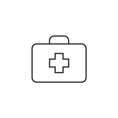 Tıbbi kutusu simge vektör çizim, Eps10.