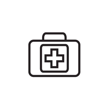 Tıbbi kutusu simge vektör çizim, Eps10.